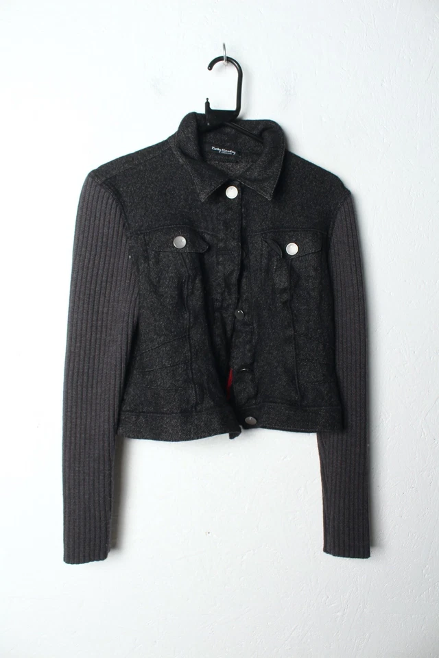 Chaqueta Betty Barclay Mujer Contraste Manga Acanalada Botón - Talla 14 (55b) Foto 1 de 4