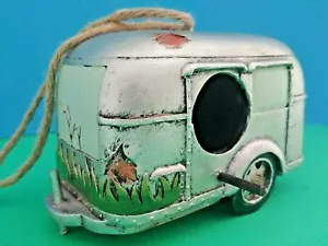 Silber Camper Anhänger Vogelhaus neu (kostenloser Versand) - Bild 1 von 8