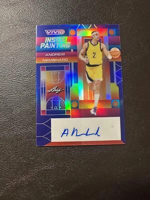2022-23 Leaf Vivid Andrew Nembhard #IP-AN1 Navy Blue Auto /30 Pacers - Image 1 of 2