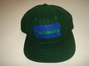 SEATTLE SEAHAWKS SGA PROMO SURF SKATE 90S SNAPBACK HAT CAP VINTAGE S1 - Picture 1 of 5