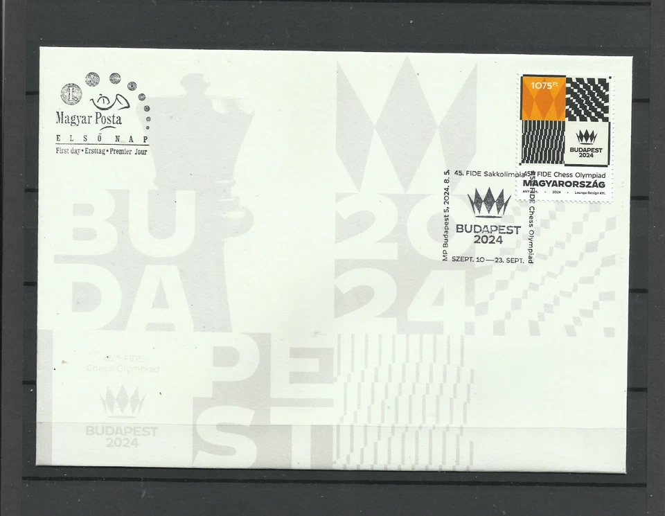 U 612.Hungary 2024 45th FIDE Chess Olympiad FDC - Image 1 of 1
