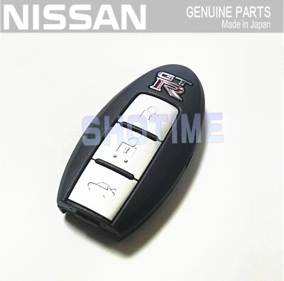 NISSAN GENUINE SKYLINE GTR R35 Remote Key Keyless Ignition 3 Button Case Shell - Image 1 of 2
