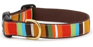 Dog Collar, Leads & Harness Brown Stripe By Up Country Nylon Made in USA - Picture 1 of 9
