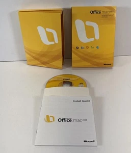 MICROSOFT OFFICE MAC 2008 HOME & STUDENT EDITION WITH PRODUCT KEYS - Picture 1 of 3
