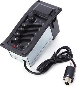 Pickup per Chitarra Acustica 4 EQ Preamplificatore Elettrico Acustico Preamplifi - Foto 1 di 12