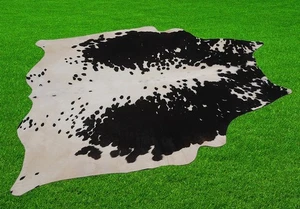 Nuevas alfombras de cuero de vaca área piel de vaca cuero 19,14 pies cuadrados (53"x52") piel de vaca M1108 - Imagen 1 de 3