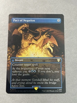Pact of Negation (Borderless) MTG Commander: the Lord of the Rings: Foil NM - Image 1 of 2