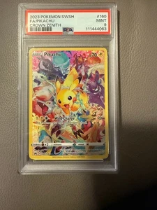 PSA 9 MINT Pokémon TCG Pikachu Crown Zenith 160/159. NEW CERT 06/25 - Picture 1 of 3
