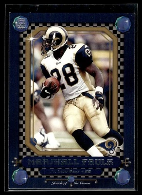 2001 Pacific Crown Royale Jewels of the Marshall Faulk St. Louis Rams #20 - Image 1 of 2