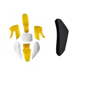 Plastic Fender +Foam Seat fit Kawasaki klx110 kx65 DRZ110 125cc Pitster Pit Bike - Picture 1 of 8
