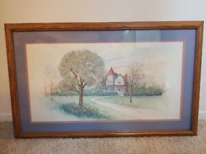 D. Morgan 1991, Artist Print , Hand Signed 1992 I Count My Blessings  in Frame