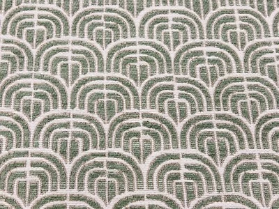 Lee Jofa Modern Geometric Weave Upholstery Fabric- Bale / Moss 1.55 yd 2019155.3 - Image 1 of 4