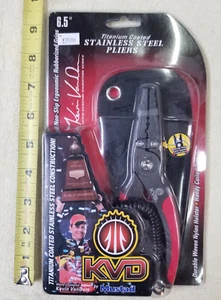 Mustad KVD-FSP165M-BB Titanium-Coated Stainless Steel Pliers, Holster, Lanyard - Picture 1 of 8