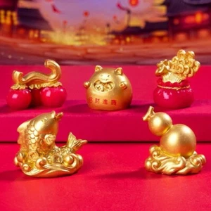 Delicate New Year Statue Mini Desktop Decor Landscape Ornaments Children - Picture 1 of 12