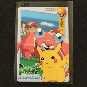 Pokemon Carddass Anime Collection Pikachu Paras 1998 BANDAI Japan - Picture 1 of 2