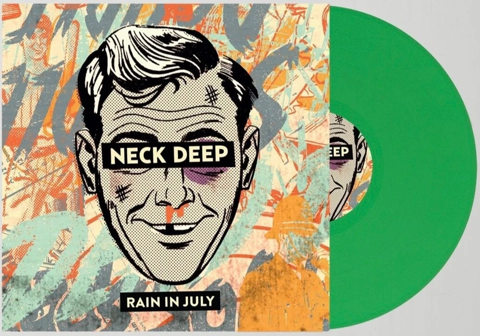NECK DEEP Rain In July (NEW) Green Vinyl LP the wonder years stand atlantic wstr - Image 1 of 1