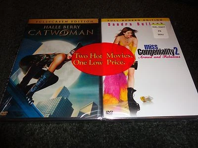 MISS CONGENIALITY 2/CATWOMAN-Halle Berry is whip-cracking feline fatale--2 DVDs - Image 1 of 3