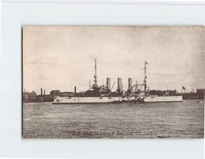 Postcard US Battleship Rhode Island USA - Picture 1 of 2