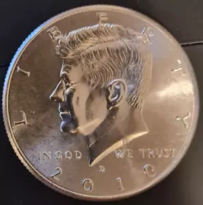 JFK HALBER DOLLAR - 2010 D - SEHR NIEDRIGE POSTAUFLAGE - NIFC - BU - KOSTENLOSER VERSAND - Bild 1 von 2