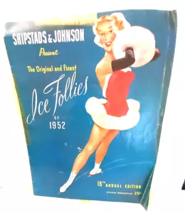 SHIPSTADS & JOHNSON ICE FOLLIES 1952 PROGRAMMA CARTACEO PHILA PA 16A EDIZIONE ANNUALE - Foto 1 di 8