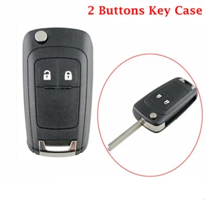 Car Remote 2 Button Flip Key Fob Case Fit Opel Vauxhall Astra J Insignia Corsa - Picture 1 of 9