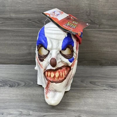 Scary Adult Clown Mime Mask Vinyl Halloween Cosplay Dress Up Spooky - Image 1 of 4
