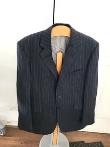 Aquascutum London Vintage Pin Striped Blazer Size 42R - Picture 1 of 7