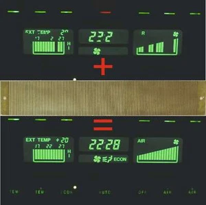 Klima Temperatur Display Pixel Reparatur Folie passend für ALFA ROMEO 164 - Bild 1 von 1
