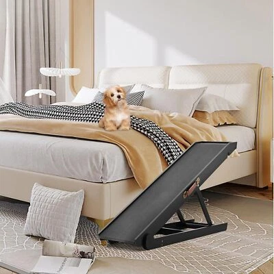 NAIZEA 4 Height Adjustable Dog Ramp for All Dogs and Cats Dog Ramp for Couch Bed - Image 1 of 4
