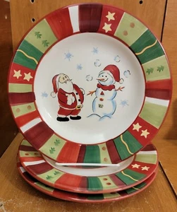 Tabletops WINTERLAND Salad plate set of 3, 8 3/4", Christmas, New / NWT - Picture 1 of 10
