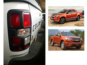 TAIL LAMP LIGHT MATTE BLACK REAR COVER FITS CHEVROLET HOLDEN COLORADO Z71 2012 - Imagen 1 de 3