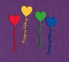 HAPPY BIRTHDAY BALLOON die cuts scrapbook cards