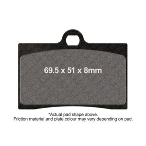 EBC Brake Pads DMX Black Front Right Indian Chief Roadmaster Brembo 2009 - 2011 - Picture 1 of 1