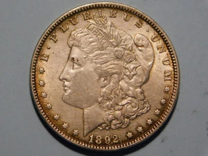 1892 Morgan Dollar *schönes Detail - gereinigt* - Bild 1 von 2