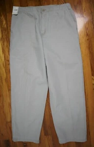 MEN'S CHEROKEE KHAKI PANTS - SIZE M - FLAT FRONT - 100% COTTON - Picture 1 of 6