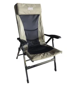 Coleman 8 Position Fold Flat Recliner Chair + Adj Headrest/lumbar Support EC - Picture 1 of 18
