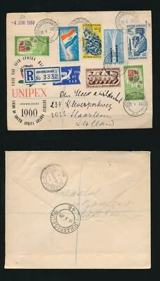 SUDÁFRICA 1960 COMMEMS MULTIRANKING FERROCARRIL UNIPEX EXPOSICIÓN ENV REGISTRADO Foto 1 de 3