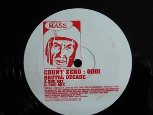 Count Zero : 0001– Brutal Decade, 1997 12" Vinyl. - Picture 1 of 2