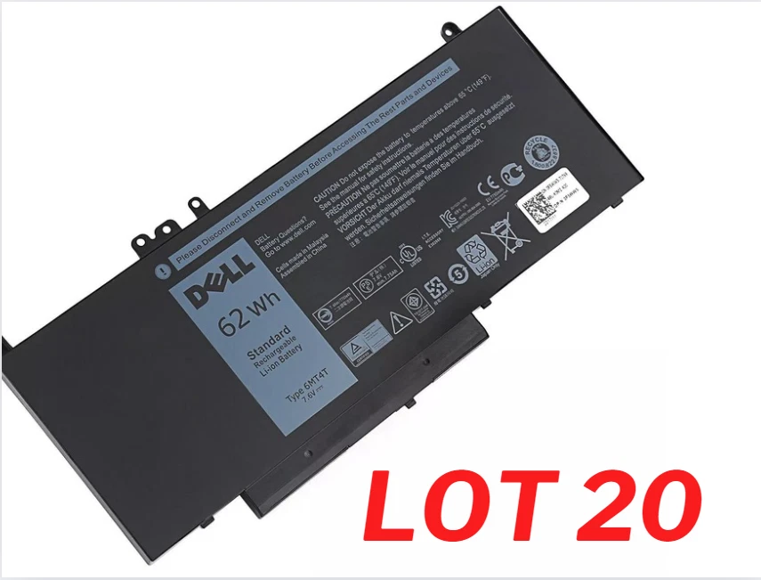 Genuine OEM 6MT4T 62WH Battery For Dell Latitude E5470 E5570 6MT4T 07V69Y 7V69Y