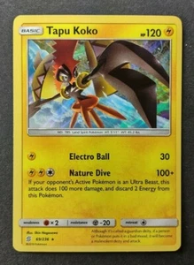 Tapu Koko 69/236 Holo Rare - Pokemon TCG Unified Minds - NM/M - Picture 1 of 2