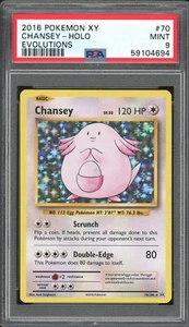 2016 Pokemon Evolutions Holo Chansey #70 PSA 9 MINT - Bild 1 von 2