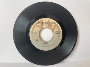 L.T.D., Love to the World (Vinyl Single Record); 1976 A & M Records. - Imagen 1 de 2