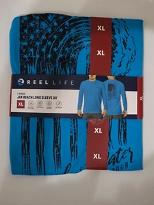 Reel Life Men's Jax Beach Long Sleeve UV Raised On the Water XL - Picture 1 of 2