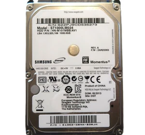 Samsung ST1000LM024 HN-M101MBB/AV1 2AR20003 (S2ZP) E1352-G84A 2.5" 1TB 05/2013 - Picture 1 of 4