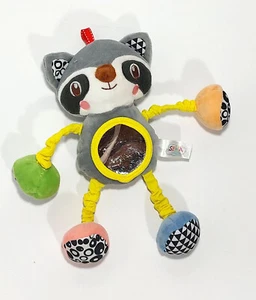 Spark Create Imagine Clip-on Mirror Soft Raccoon Toy - Picture 1 of 5