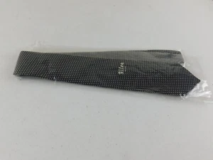 ALLEA Italy 100% Italian Silk Handmade Black w/ White Triangles Neck Tie NEW - Picture 1 of 3