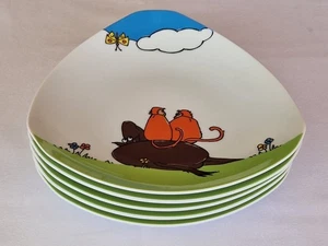 Rosenthal studio-line, flash art Dorothy Hafner, Dekor King Louie, 5 Teller - Bild 1 von 3