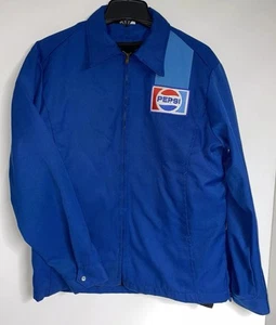 Pepsi Cola Full Zip Jacket W/zippered Fleece Lining SZ Lg Delivery Driver USA - Picture 1 of 21