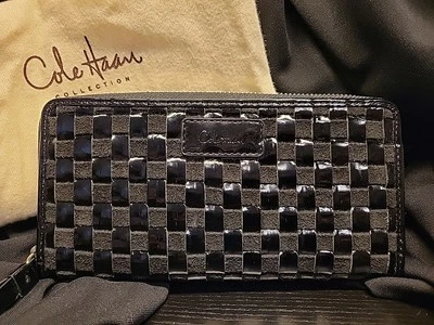 Colección Cole Haan - Cartera Damas - Negra Cremallera Alrededor - Genevieve? Tejido Foto 1 de 4
