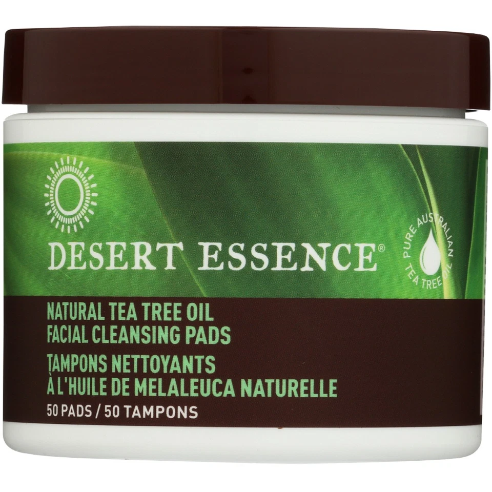 Desert Essence Natural Tea Tree Oil Facial Cleansing Pads 50 Pads - Image 1 of 1